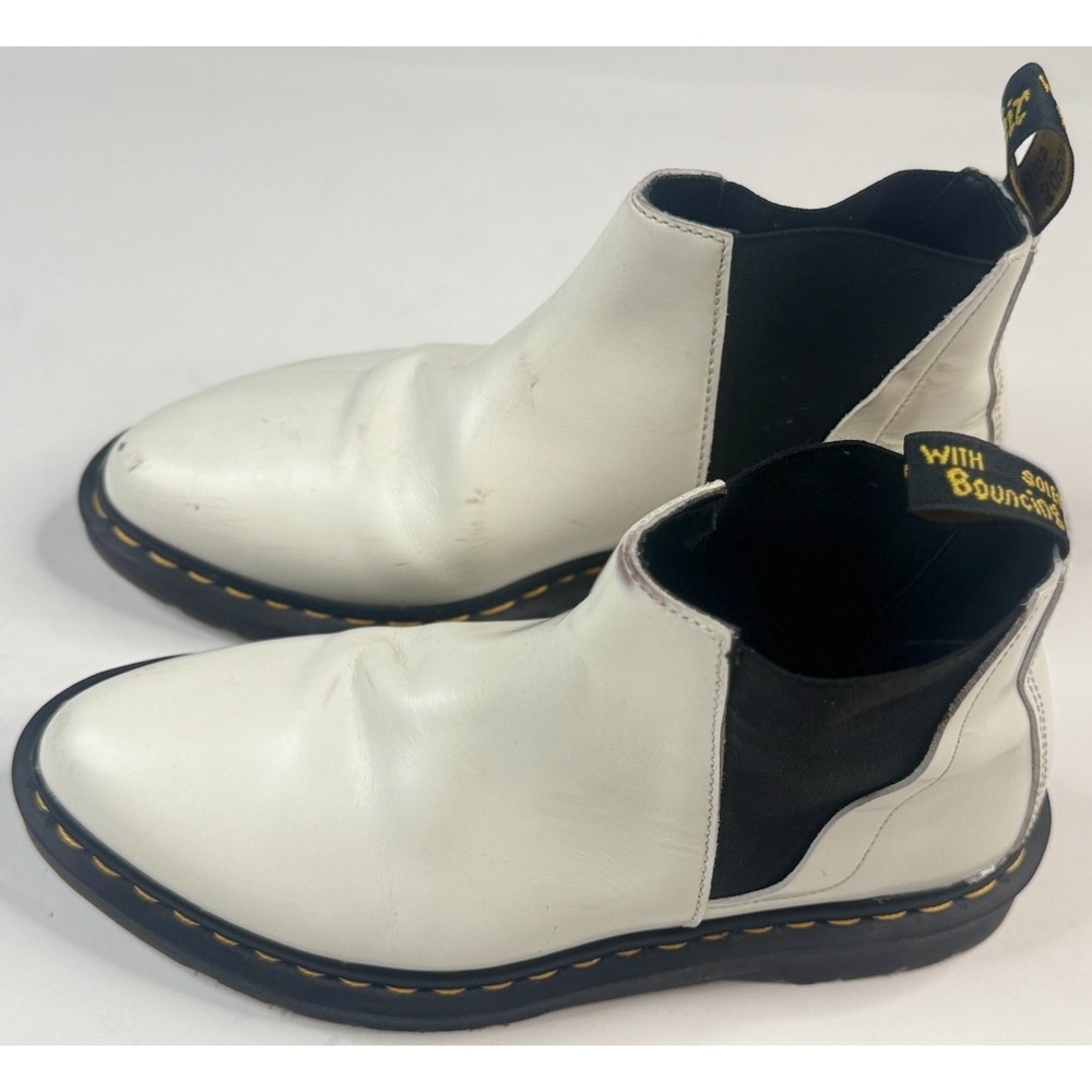 Dr. Martens Women's White Pull On Bianca Boots‎ Size 7